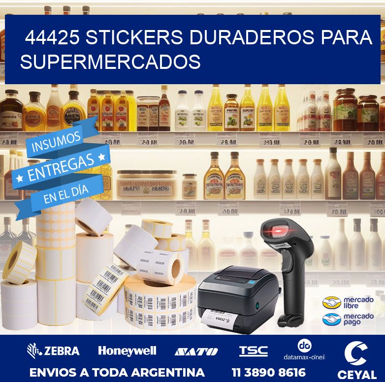 44425 STICKERS DURADEROS PARA SUPERMERCADOS