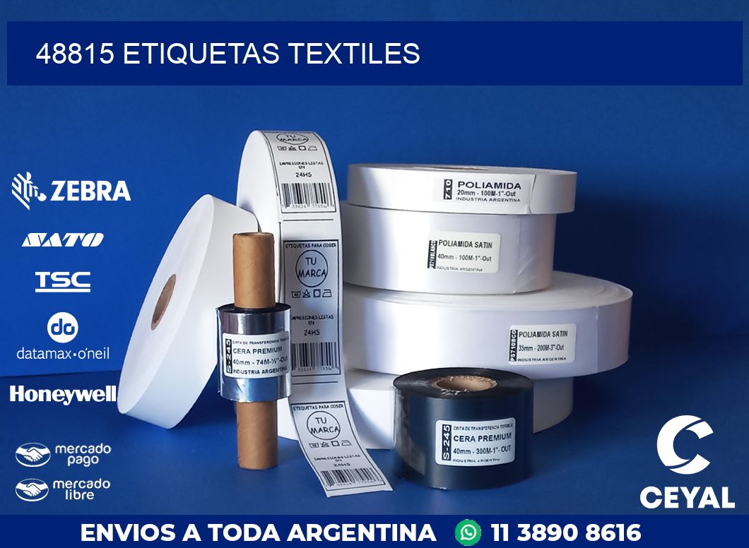 48815 ETIQUETAS TEXTILES