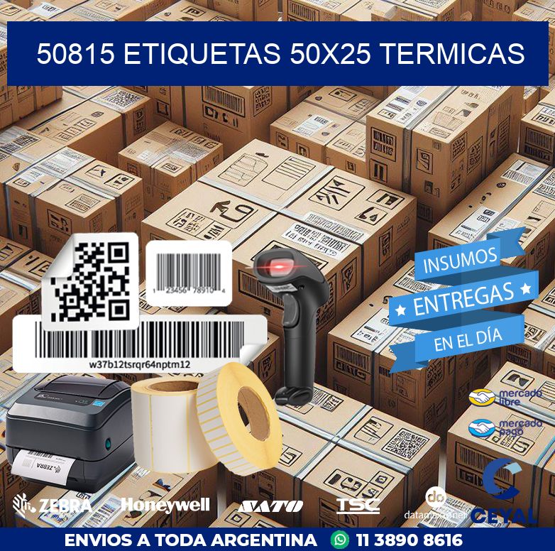 50815 ETIQUETAS 50X25 TERMICAS