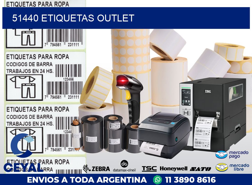51440 ETIQUETAS OUTLET