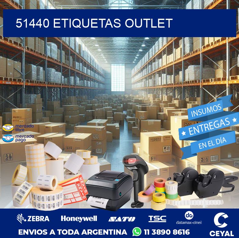 51440 ETIQUETAS OUTLET