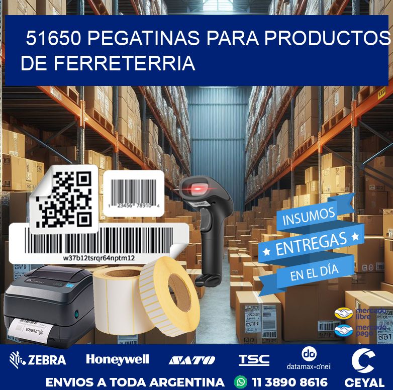 51650 PEGATINAS PARA PRODUCTOS DE FERRETERRIA