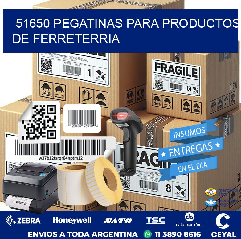 51650 PEGATINAS PARA PRODUCTOS DE FERRETERRIA