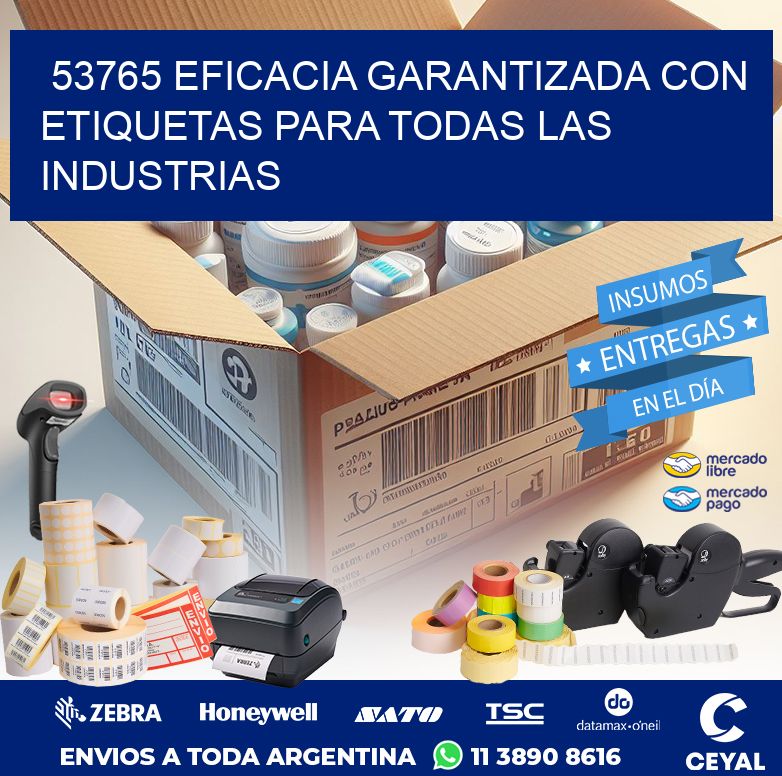 53765 EFICACIA GARANTIZADA CON ETIQUETAS PARA TODAS LAS INDUSTRIAS