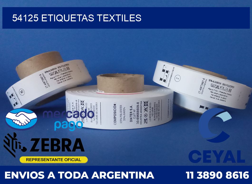 54125 ETIQUETAS TEXTILES