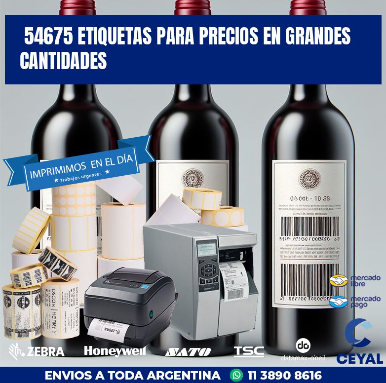 54675 ETIQUETAS PARA PRECIOS EN GRANDES CANTIDADES