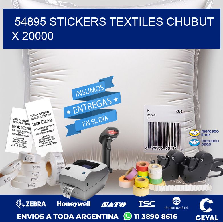 54895 STICKERS TEXTILES CHUBUT X 20000