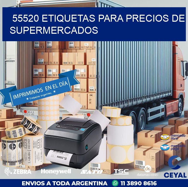 55520 ETIQUETAS PARA PRECIOS DE SUPERMERCADOS