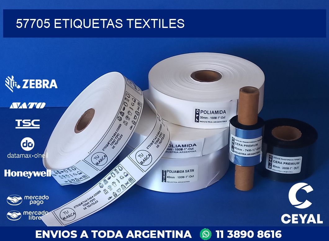 57705 ETIQUETAS TEXTILES