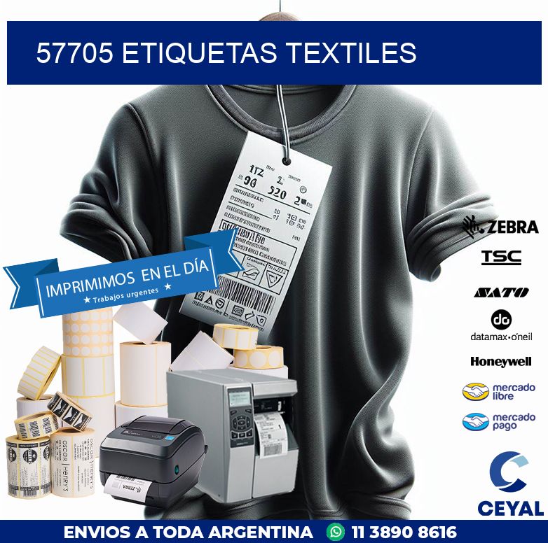 57705 ETIQUETAS TEXTILES
