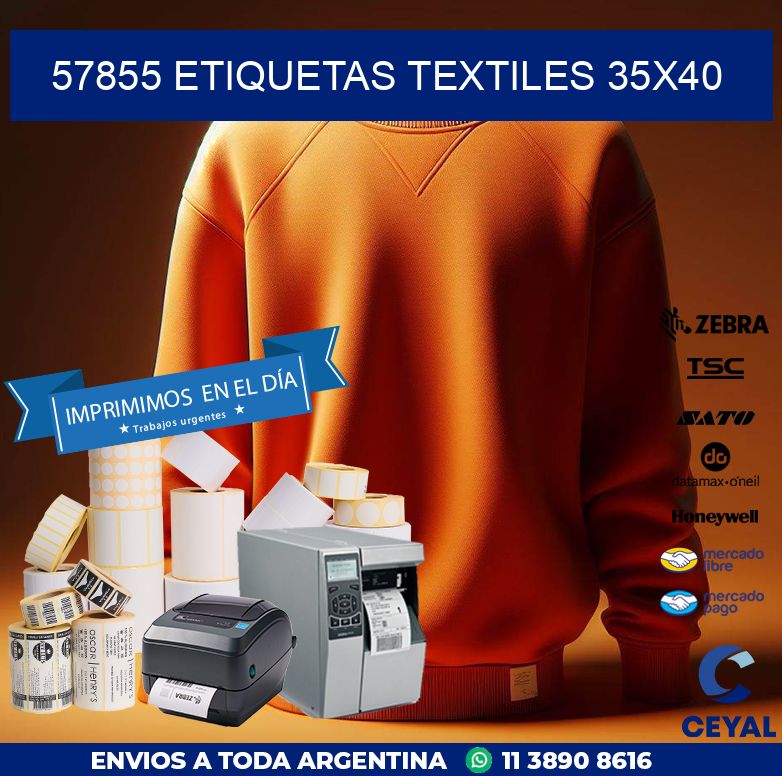 57855 ETIQUETAS TEXTILES 35X40