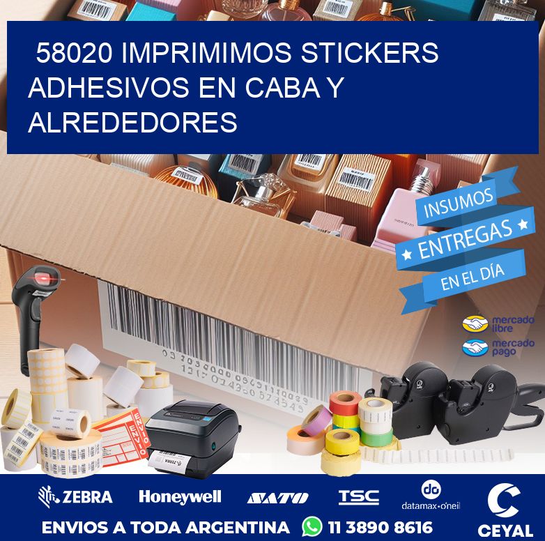 58020 IMPRIMIMOS STICKERS ADHESIVOS EN CABA Y ALREDEDORES