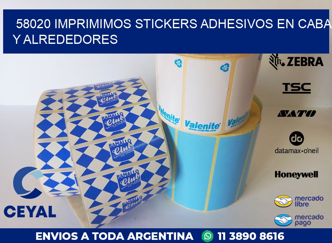 58020 IMPRIMIMOS STICKERS ADHESIVOS EN CABA Y ALREDEDORES