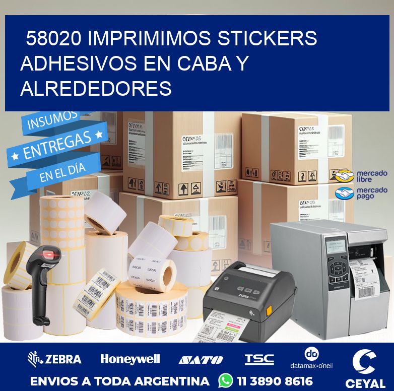 58020 IMPRIMIMOS STICKERS ADHESIVOS EN CABA Y ALREDEDORES