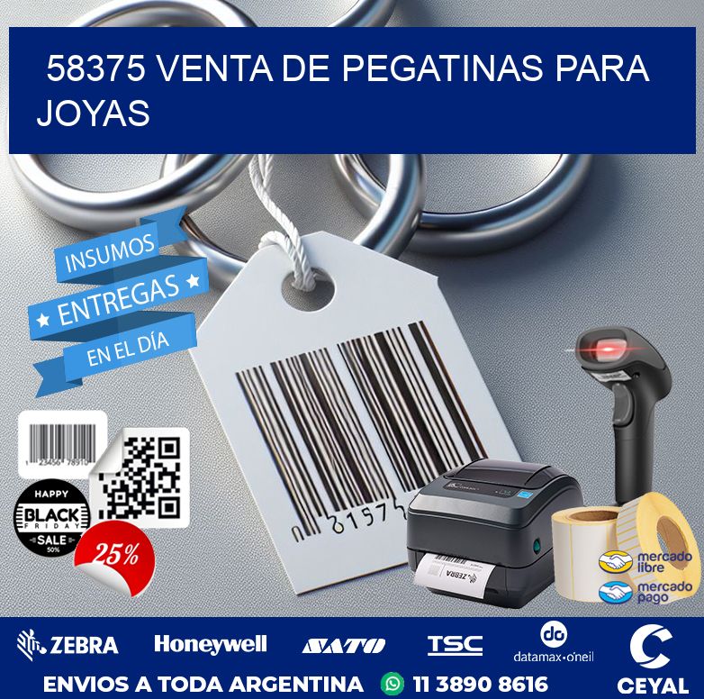 58375 VENTA DE PEGATINAS PARA JOYAS