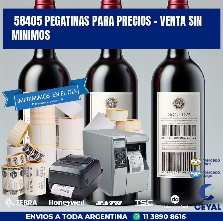 58405 PEGATINAS PARA PRECIOS - VENTA SIN MINIMOS