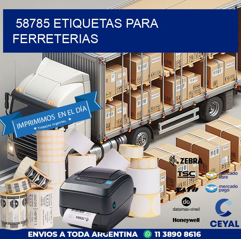 58785 ETIQUETAS PARA FERRETERIAS