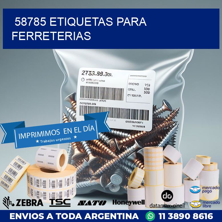 58785 ETIQUETAS PARA FERRETERIAS
