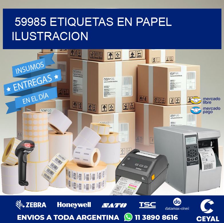 59985 ETIQUETAS EN PAPEL ILUSTRACION