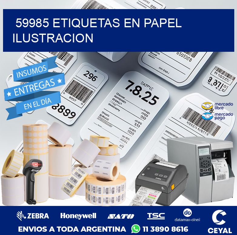 59985 ETIQUETAS EN PAPEL ILUSTRACION