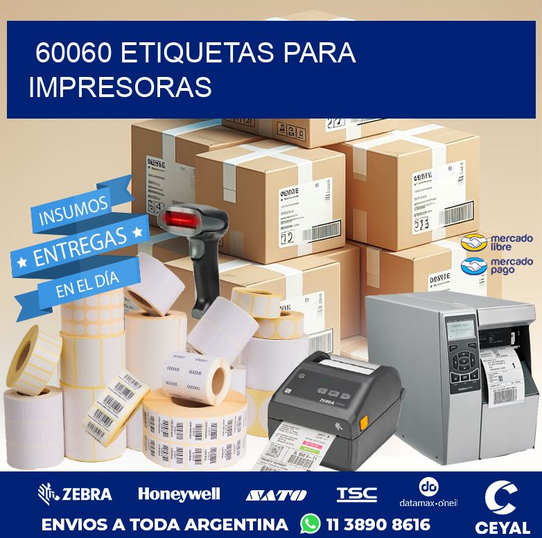 60060 ETIQUETAS PARA IMPRESORAS