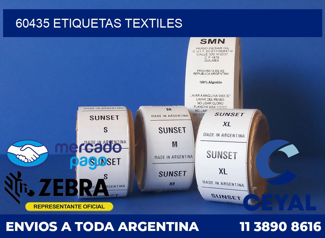 60435 ETIQUETAS TEXTILES