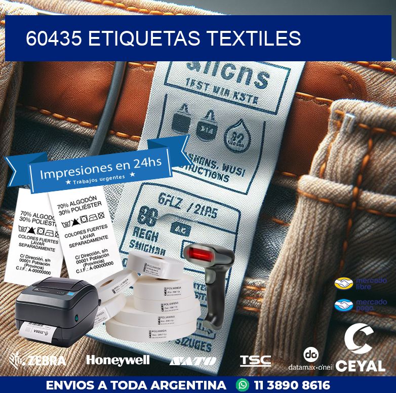 60435 ETIQUETAS TEXTILES