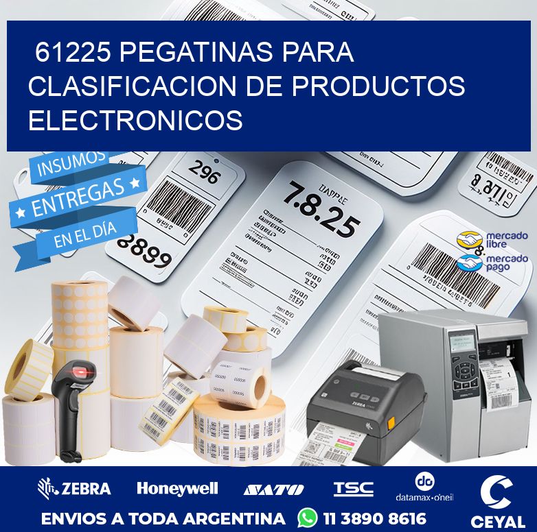 61225 PEGATINAS PARA CLASIFICACION DE PRODUCTOS ELECTRONICOS