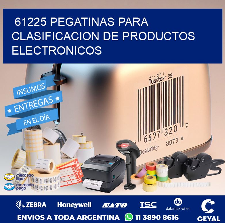 61225 PEGATINAS PARA CLASIFICACION DE PRODUCTOS ELECTRONICOS