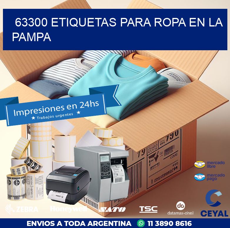 63300 ETIQUETAS PARA ROPA EN LA PAMPA