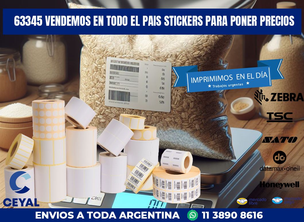 63345 VENDEMOS EN TODO EL PAIS STICKERS PARA PONER PRECIOS