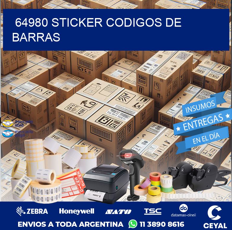 64980 STICKER CODIGOS DE BARRAS