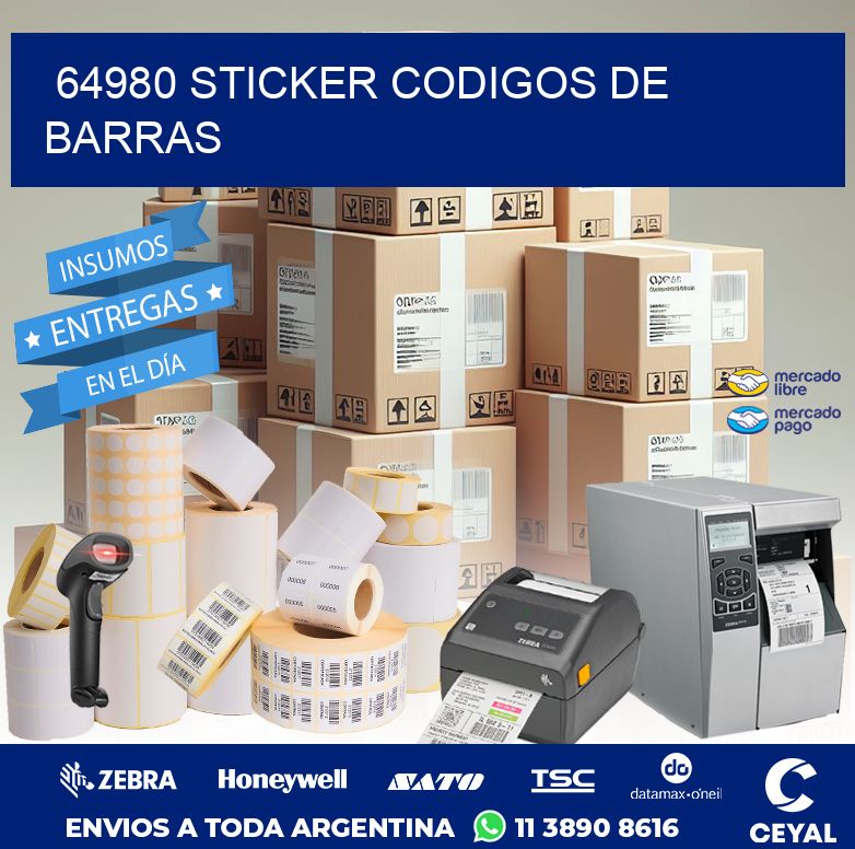 64980 STICKER CODIGOS DE BARRAS