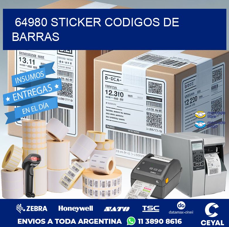 64980 STICKER CODIGOS DE BARRAS
