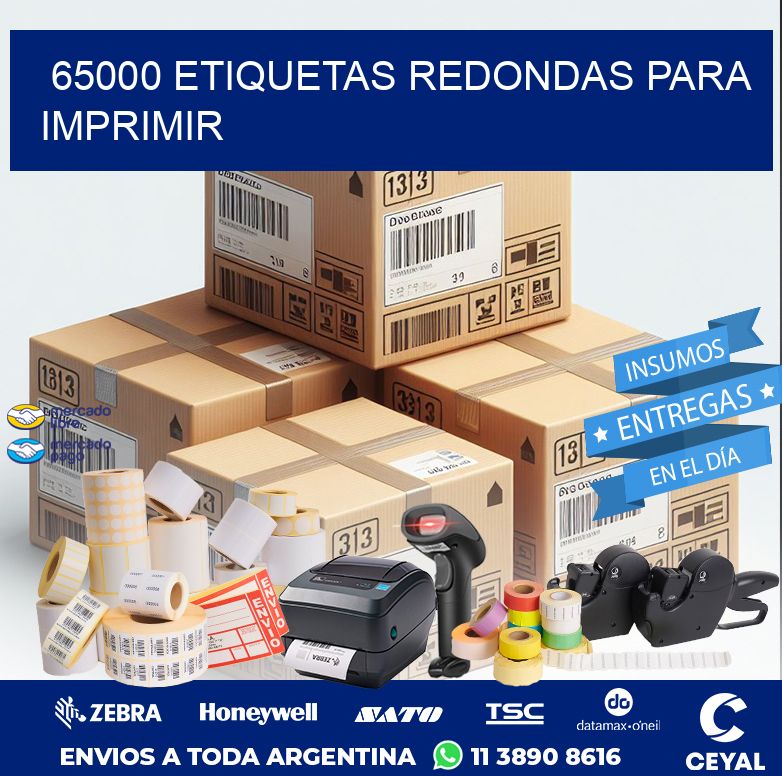 65000 ETIQUETAS REDONDAS PARA IMPRIMIR