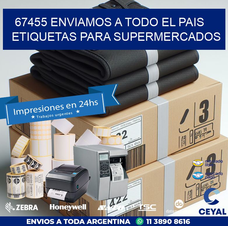 67455 ENVIAMOS A TODO EL PAIS ETIQUETAS PARA SUPERMERCADOS