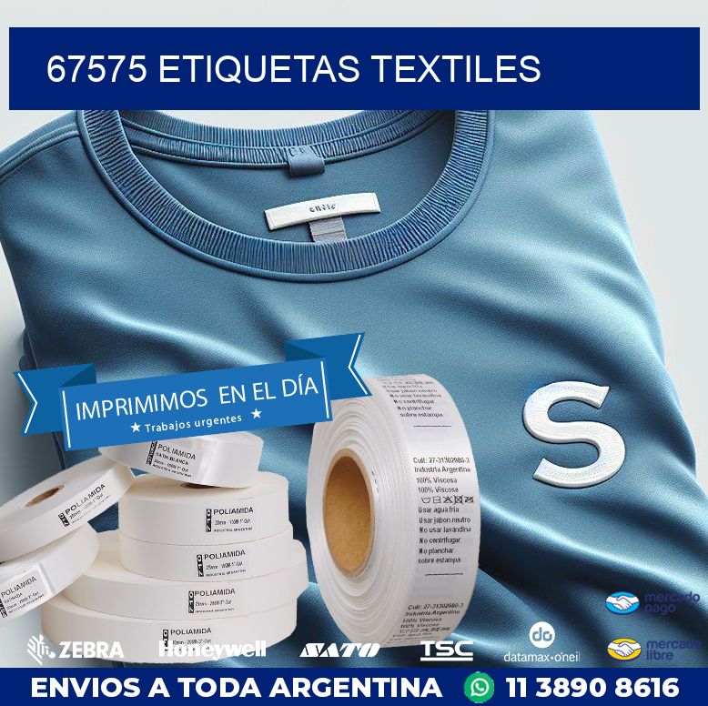 67575 ETIQUETAS TEXTILES