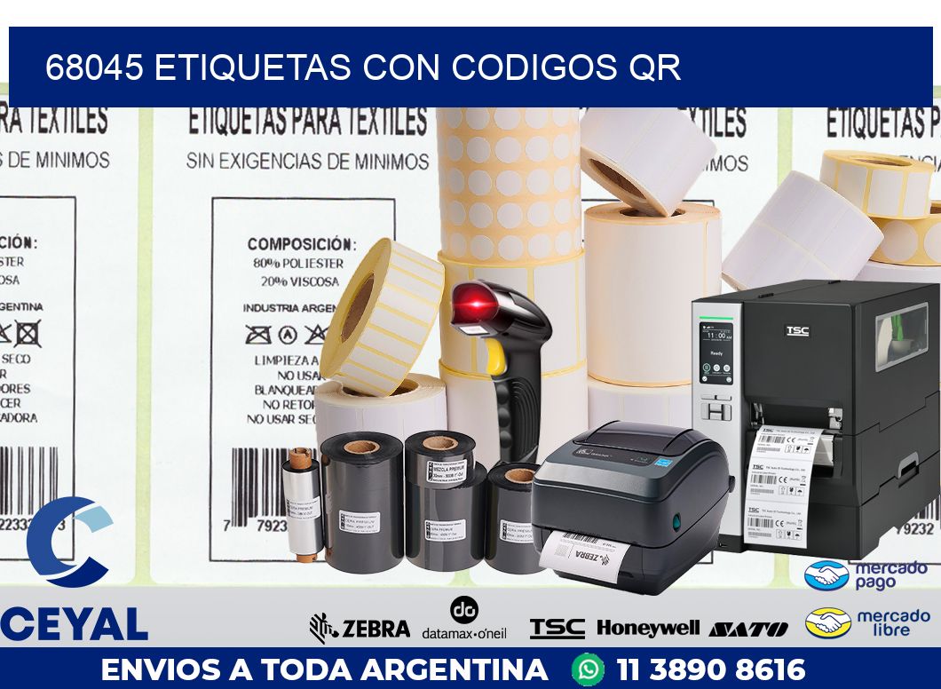 68045 ETIQUETAS CON CODIGOS QR