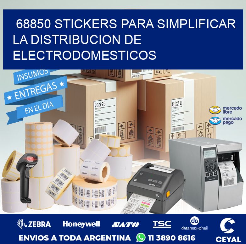 68850 STICKERS PARA SIMPLIFICAR LA DISTRIBUCION DE ELECTRODOMESTICOS