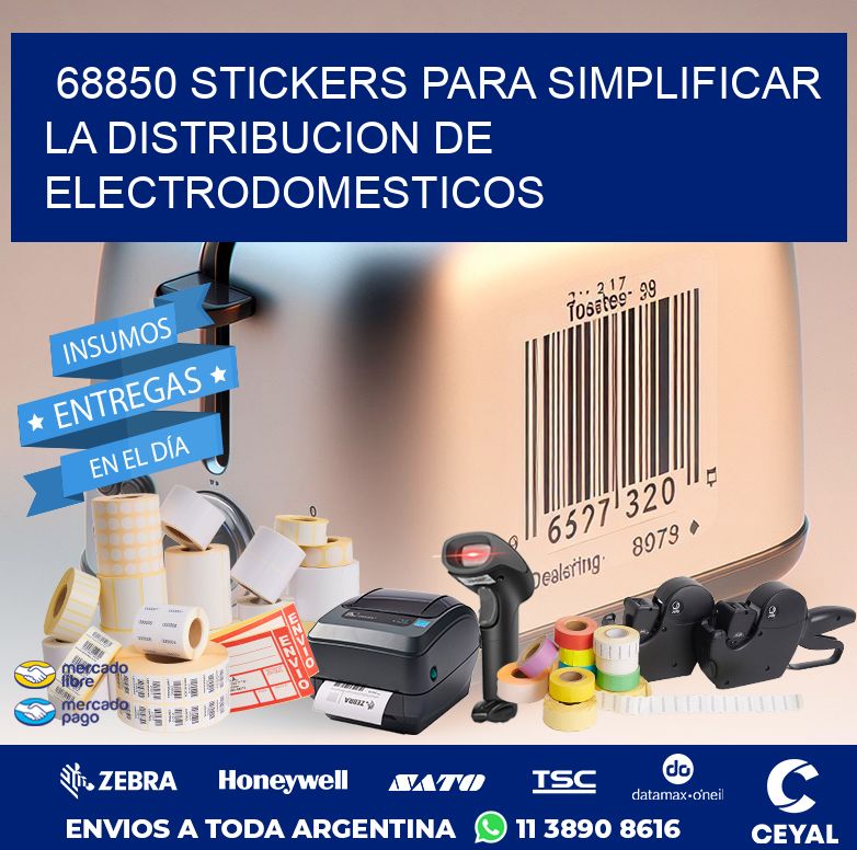 68850 STICKERS PARA SIMPLIFICAR LA DISTRIBUCION DE ELECTRODOMESTICOS