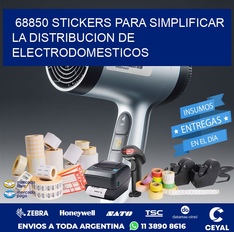 68850 STICKERS PARA SIMPLIFICAR LA DISTRIBUCION DE ELECTRODOMESTICOS