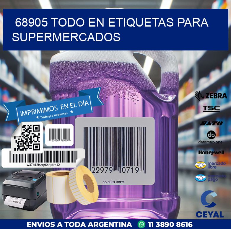 68905 TODO EN ETIQUETAS PARA SUPERMERCADOS
