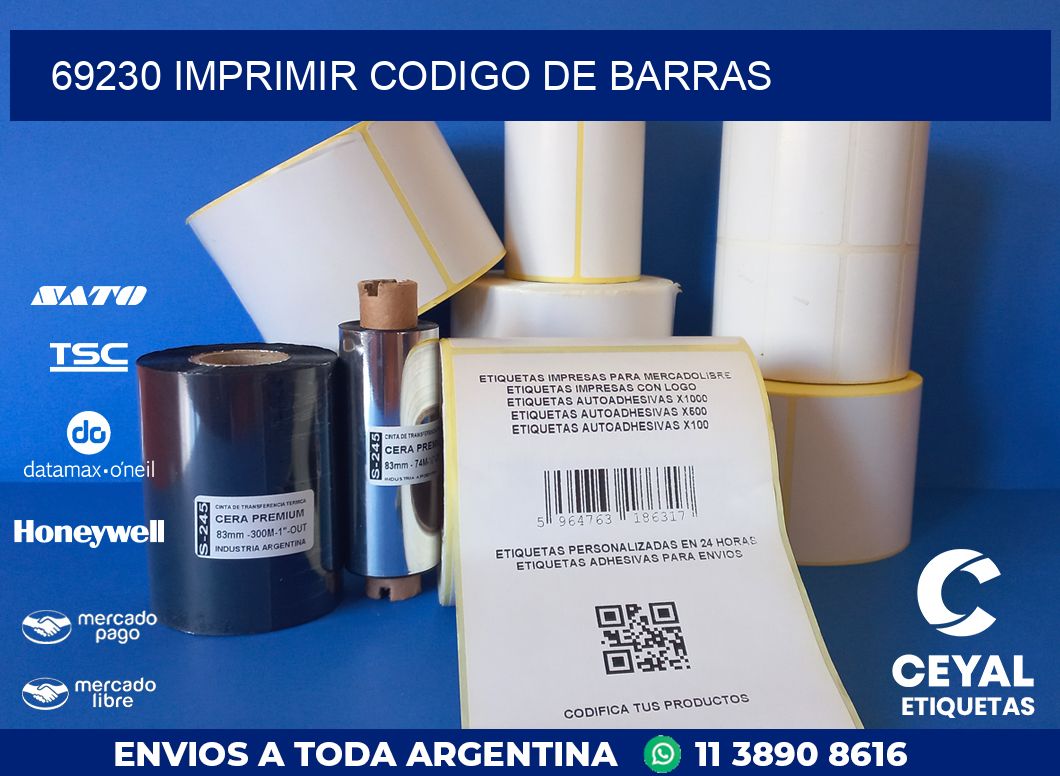 69230 IMPRIMIR CODIGO DE BARRAS