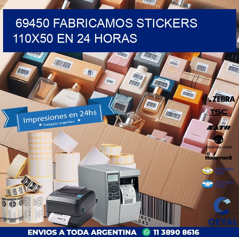 69450 FABRICAMOS STICKERS 110X50 EN 24 HORAS