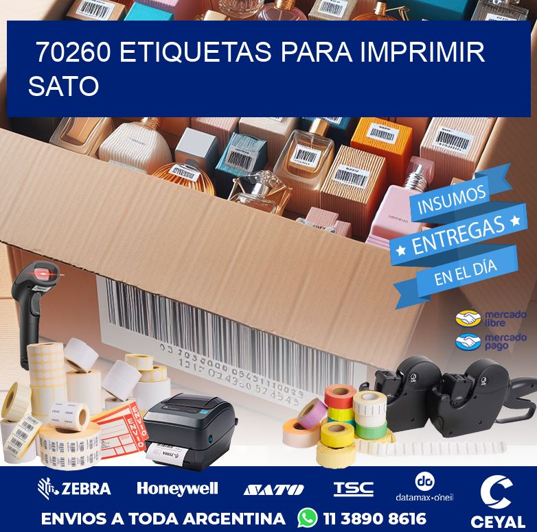 70260 ETIQUETAS PARA IMPRIMIR SATO