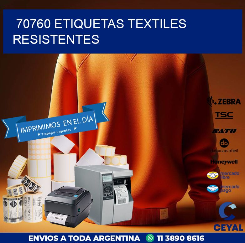 70760 ETIQUETAS TEXTILES RESISTENTES