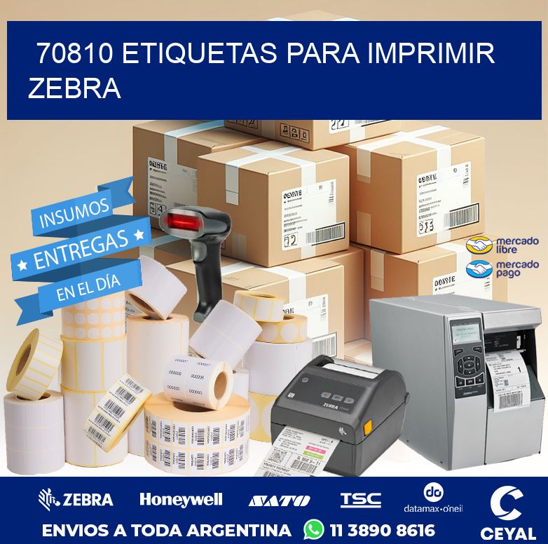 70810 ETIQUETAS PARA IMPRIMIR ZEBRA