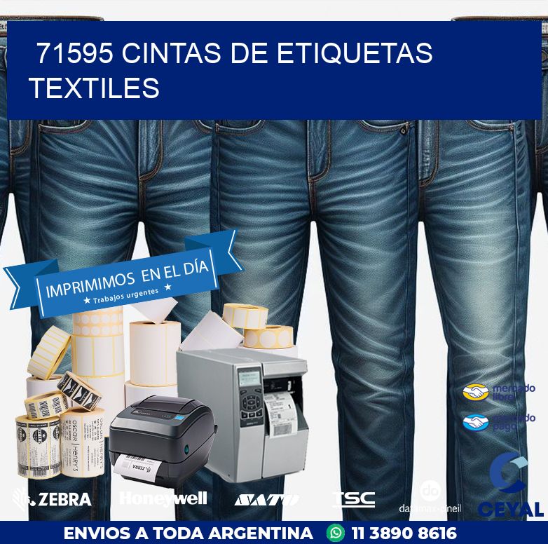 71595 CINTAS DE ETIQUETAS TEXTILES
