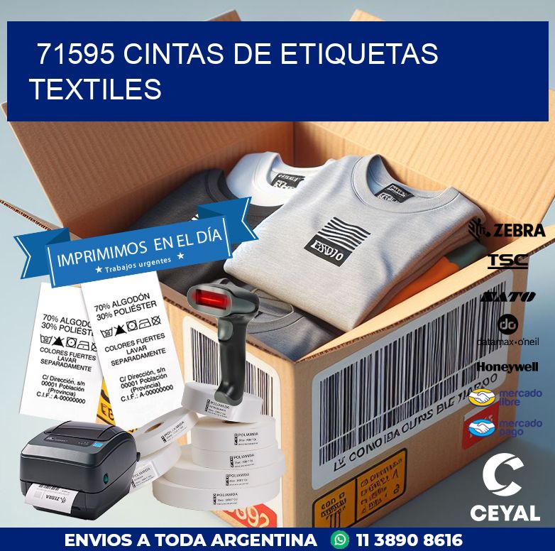 71595 CINTAS DE ETIQUETAS TEXTILES
