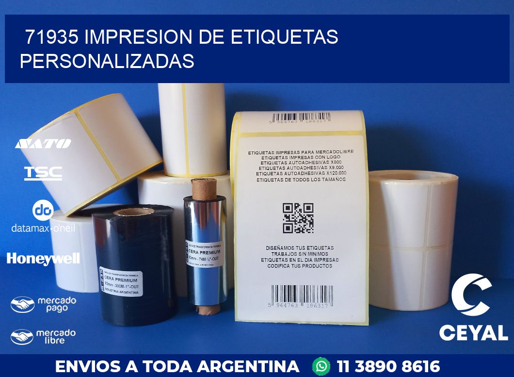 71935 IMPRESION DE ETIQUETAS PERSONALIZADAS